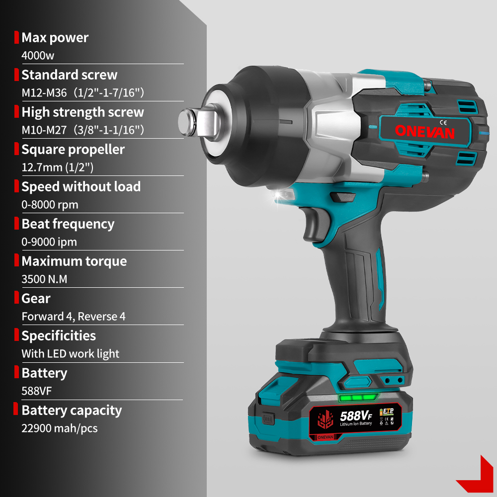 1000W Electric Impact Wrench C - Torque Wrench ulasan dan harga